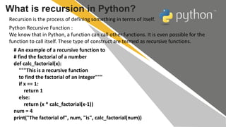 Python Session - 4 | PPTX