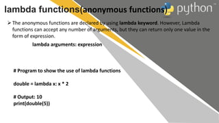 Python Session - 4 | PPTX