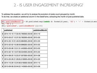 2 - IS USER ENGAGEMENT INCREASING?
 