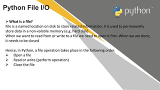 Python Session - 5 | PPT