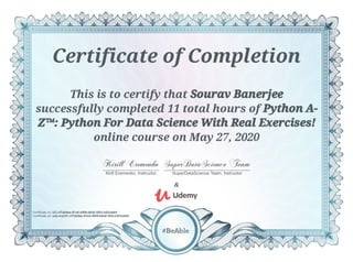 Python a z  python for data science with real exercises!