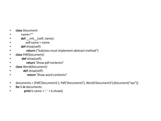 Python advance | PPTX