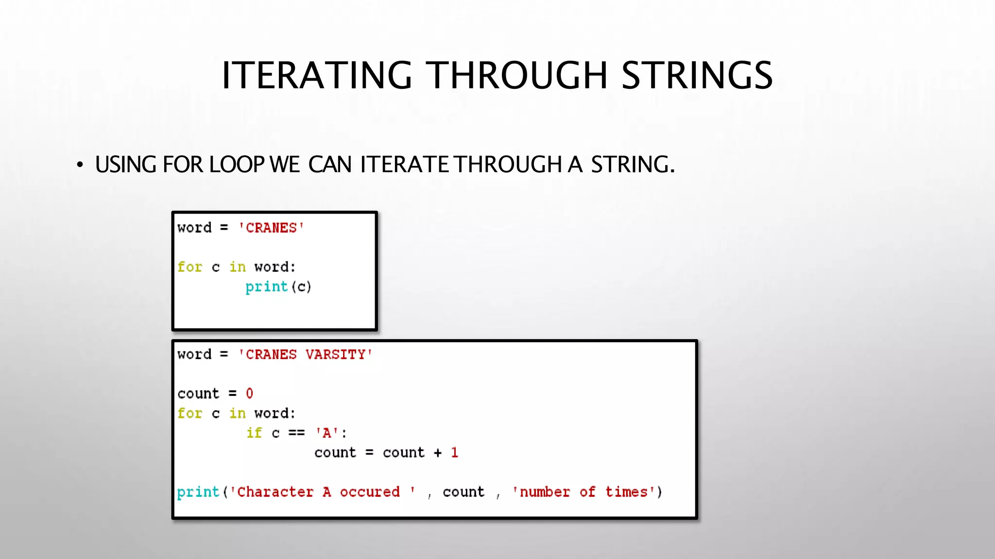 Strings in Python | PPT