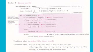 Python algorithm efficency | PPTX