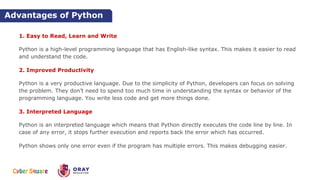 Introduction to coding and Python | PPT
