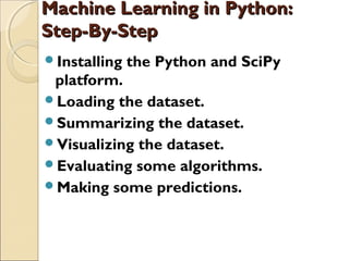 Python and data analytics | PPT