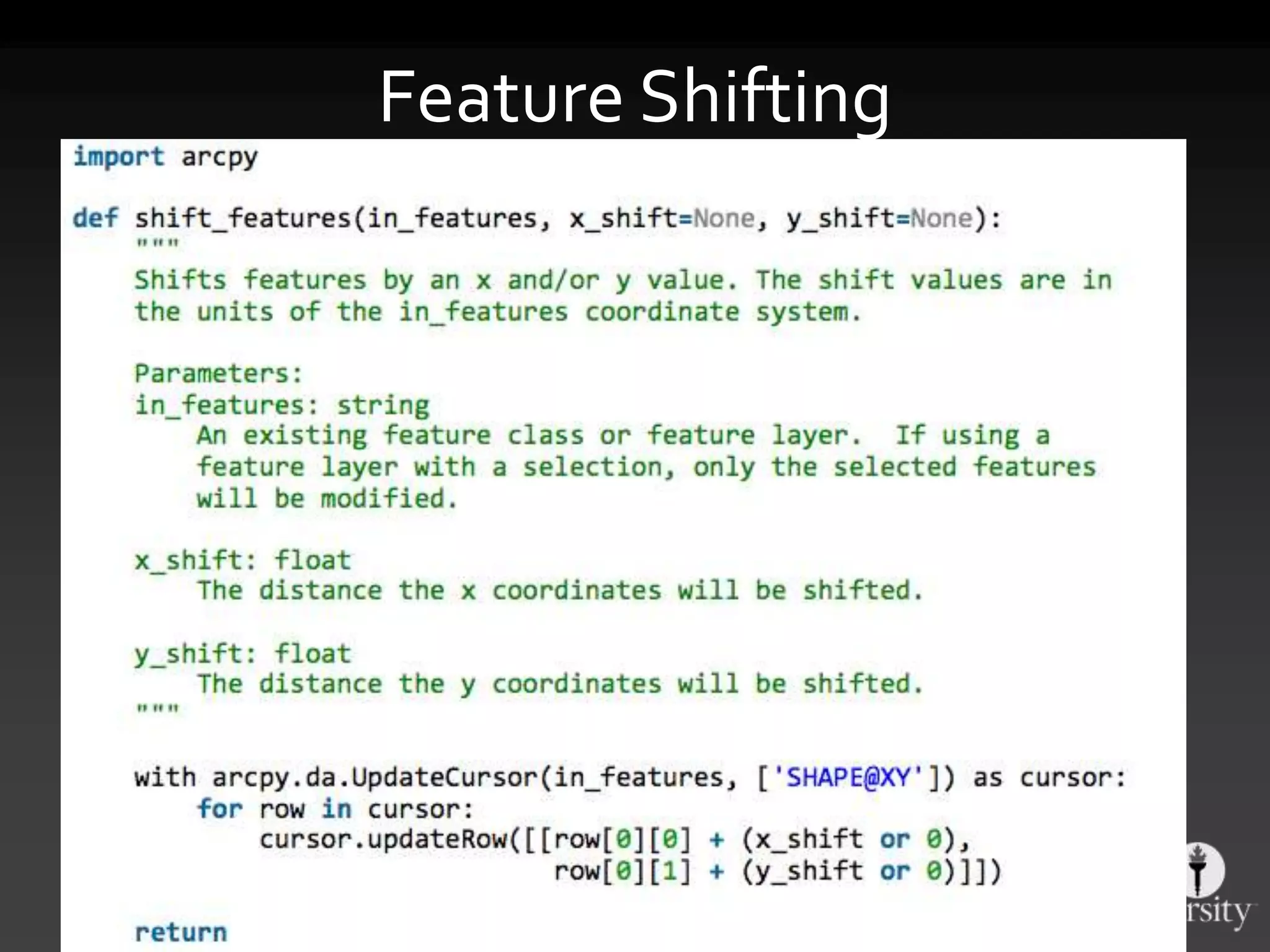 Feature Shifting
 
