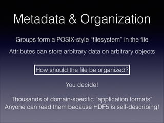Python and HDF5: Overview | PDF