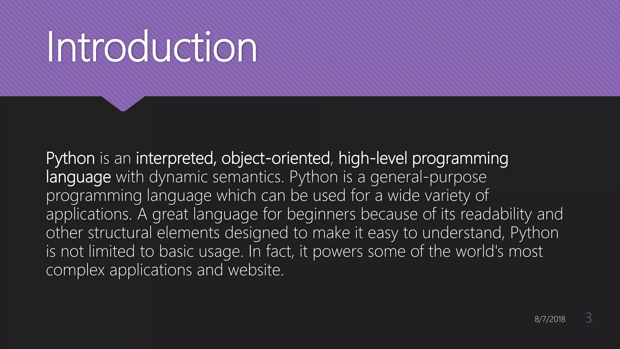Python and its applications | PPTX