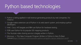 Python and its applications | PPTX