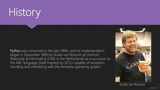 Python and its applications | PPTX