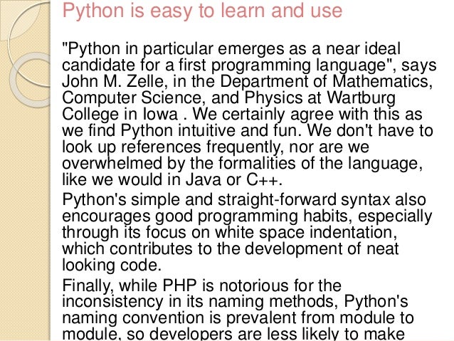 Python and its uses