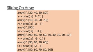 Python array | PPT