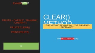 Presentation on Array Module and Python | PPTX