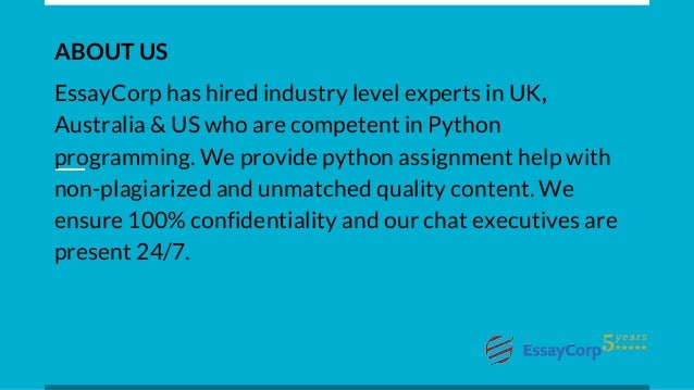 Python assignment help