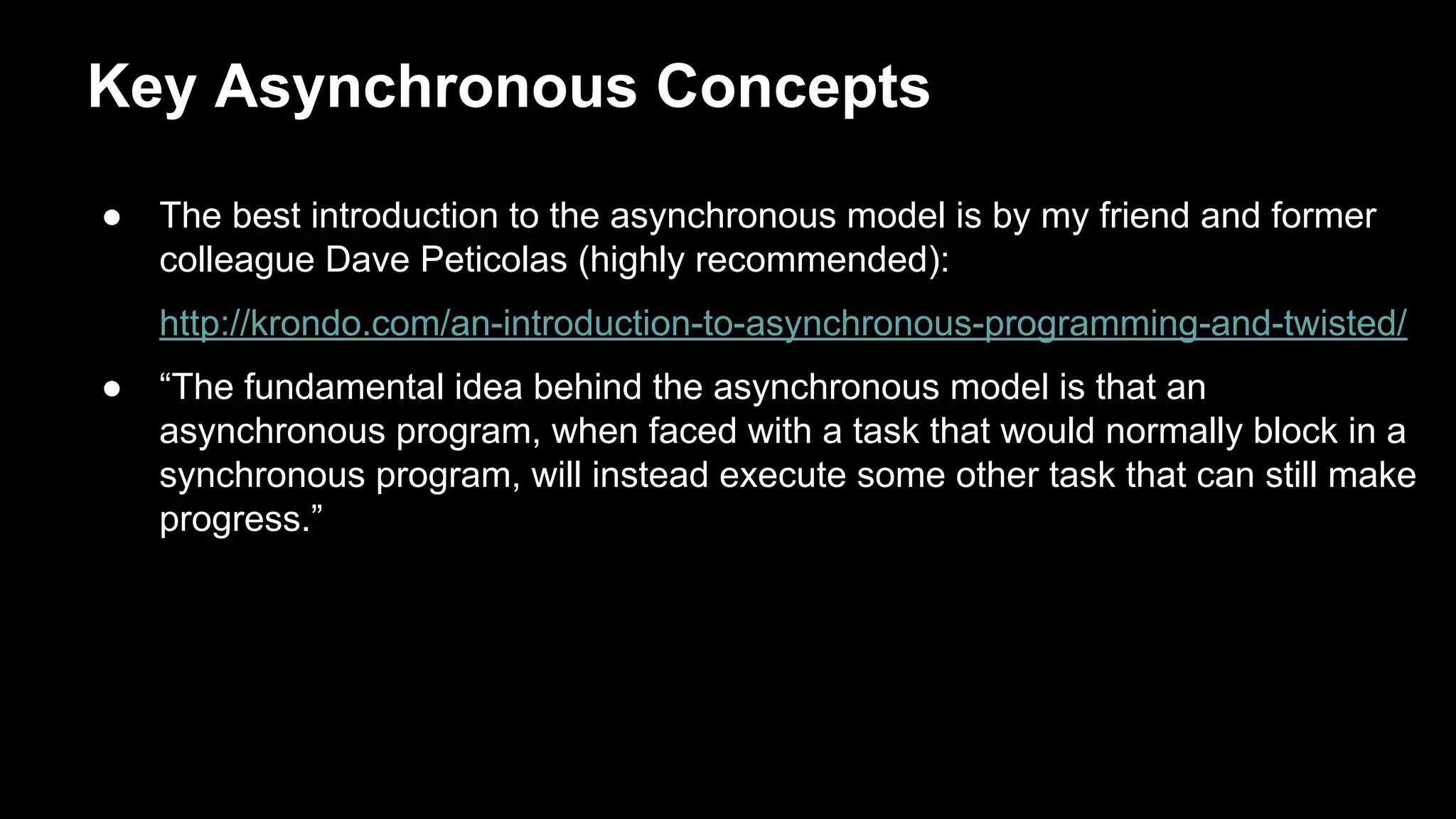 Async Web Frameworks in Python | PPT