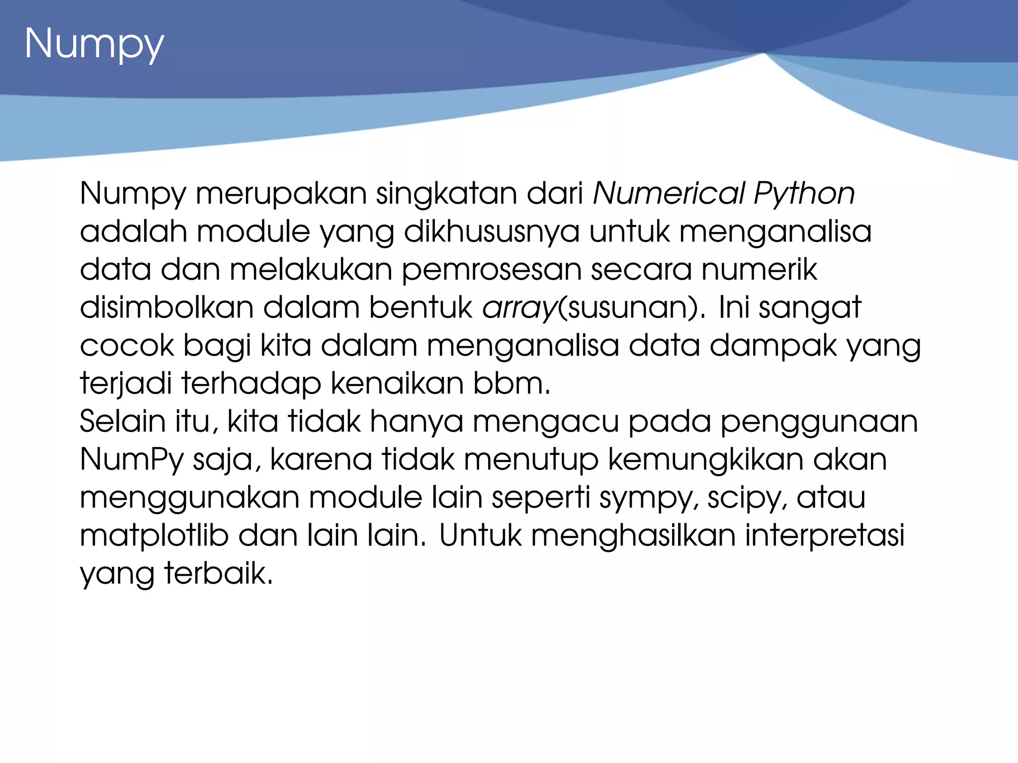 Introduction to NumPy | PPT