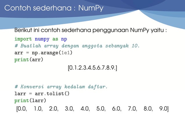 Introduction to NumPy | PPT