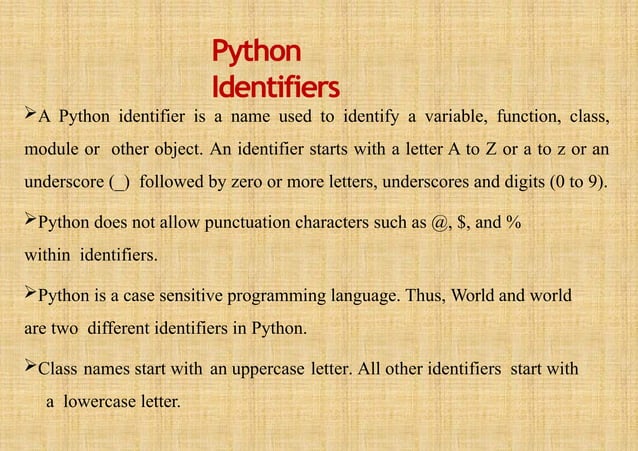 introduction to python programming concepts | PPT
