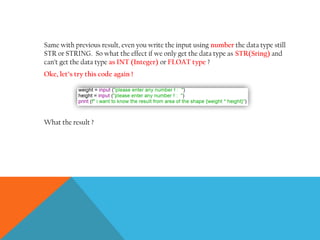 PYTHON BASIC - SESSION 03 - input part 1.pptx