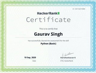 Python by Hackerrank | PDF
