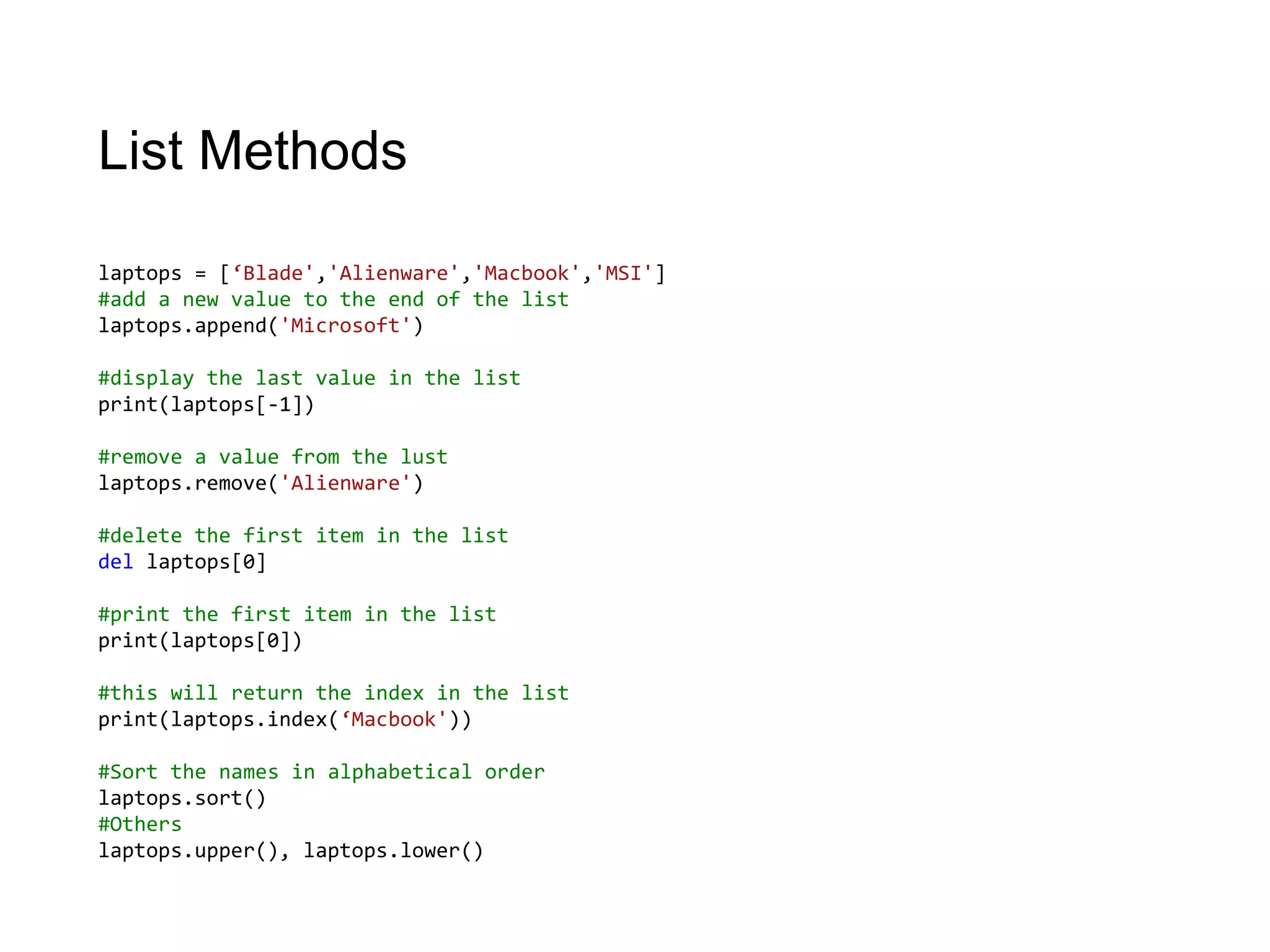 Python basics | PPT