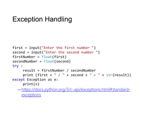 Python basics | PPT