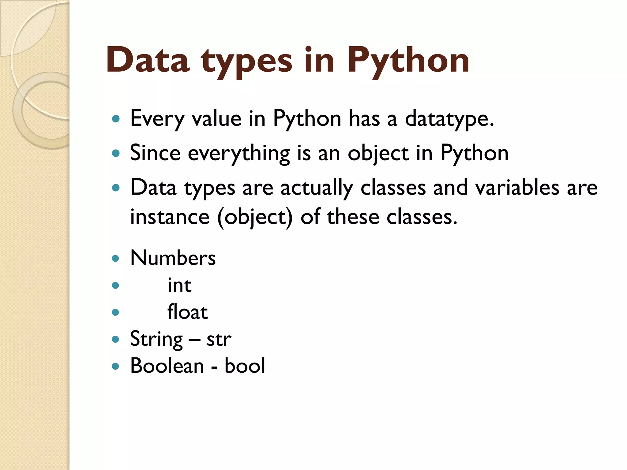 Introduction to Python | PDF