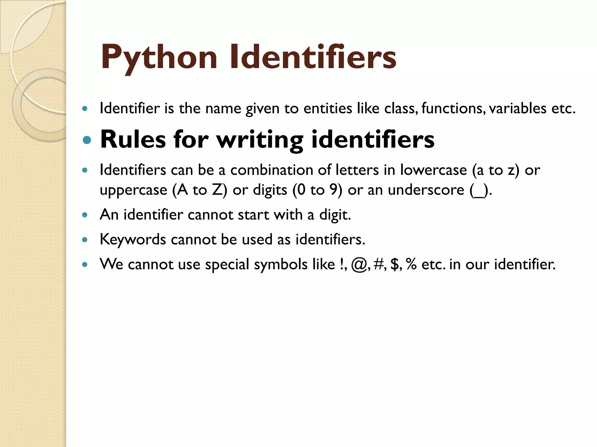 Introduction to Python | PDF | Programming Languages | Computing