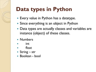 Introduction to Python | PDF