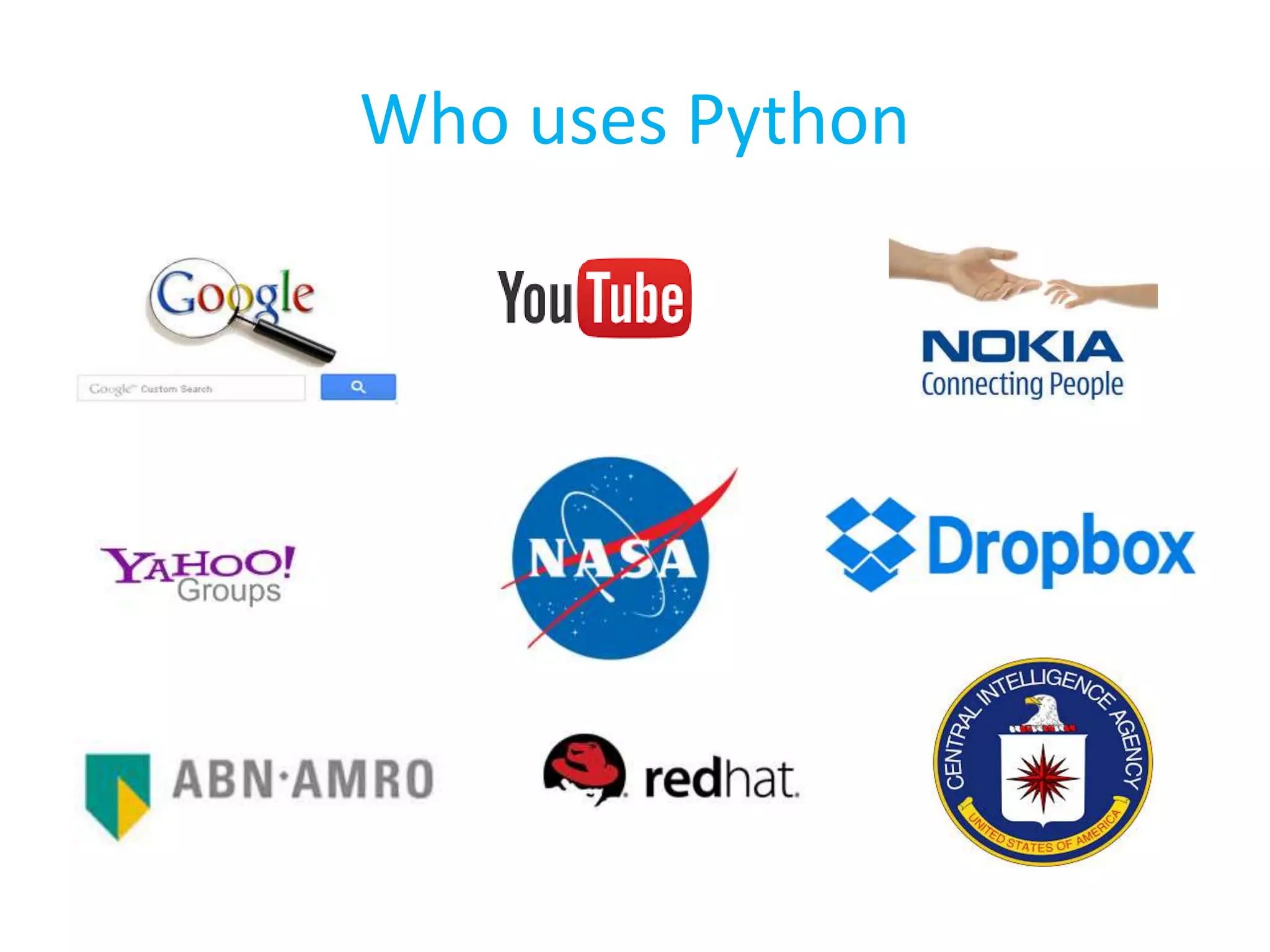 Who uses Python
 