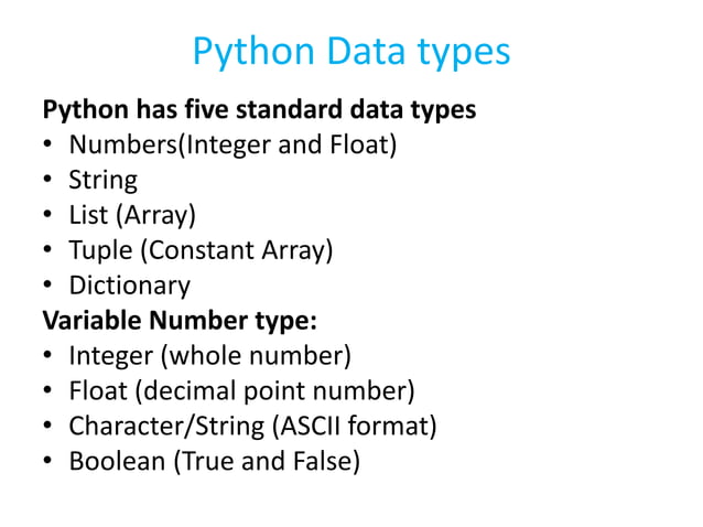 Python basics