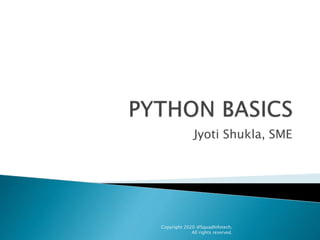 Python basics | PPTX
