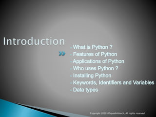 Python basics | PPTX