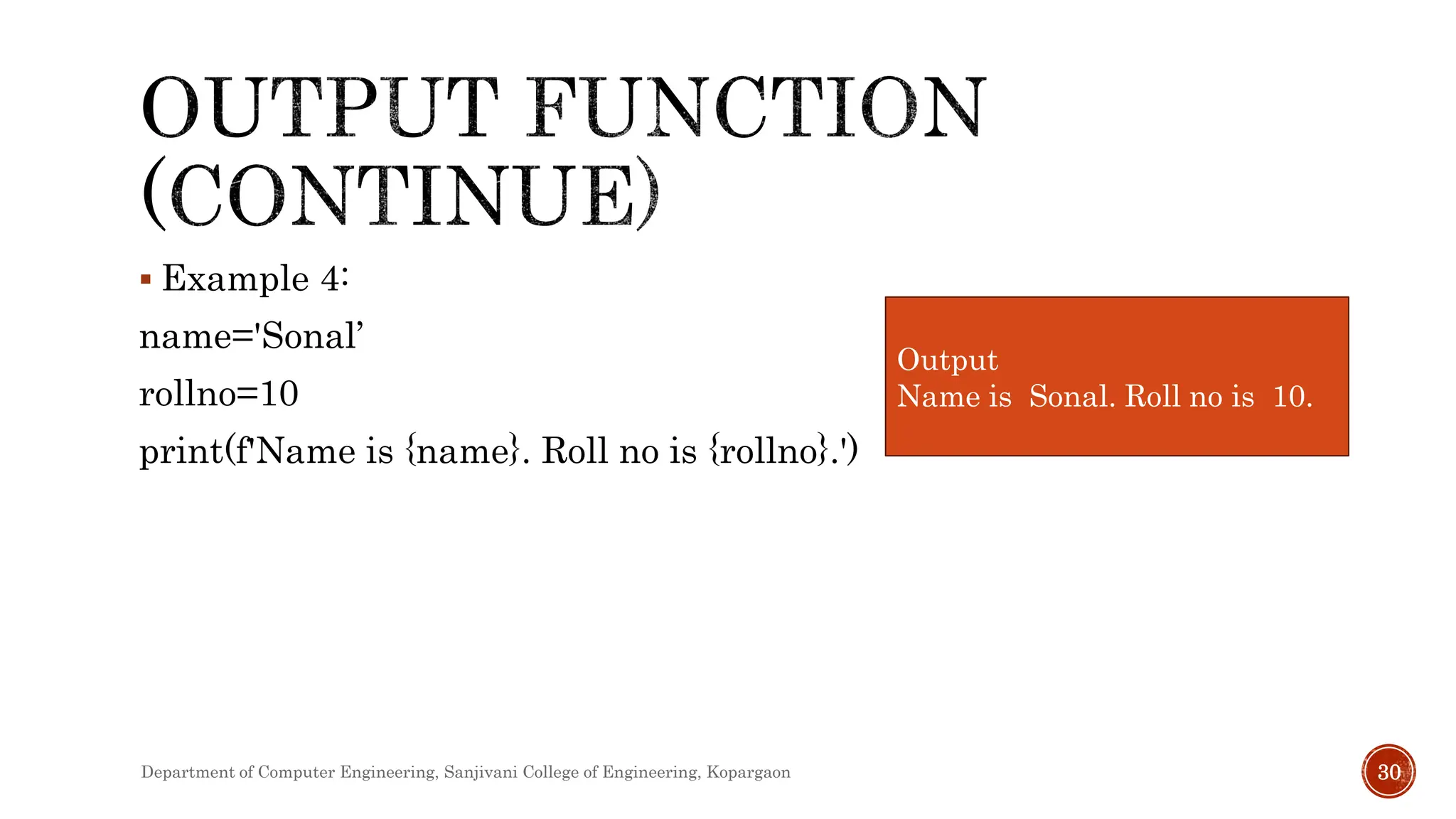 ESIT135 : Unit 1 Python Basics Concepts | PPT
