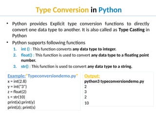 Basics of Python from Keywords to Operators | PPTX