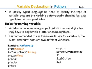 Basics of Python from Keywords to Operators | PPTX