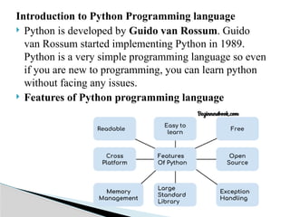 Comprehensive Introduction to Python Basics and Data Structures | PPTX