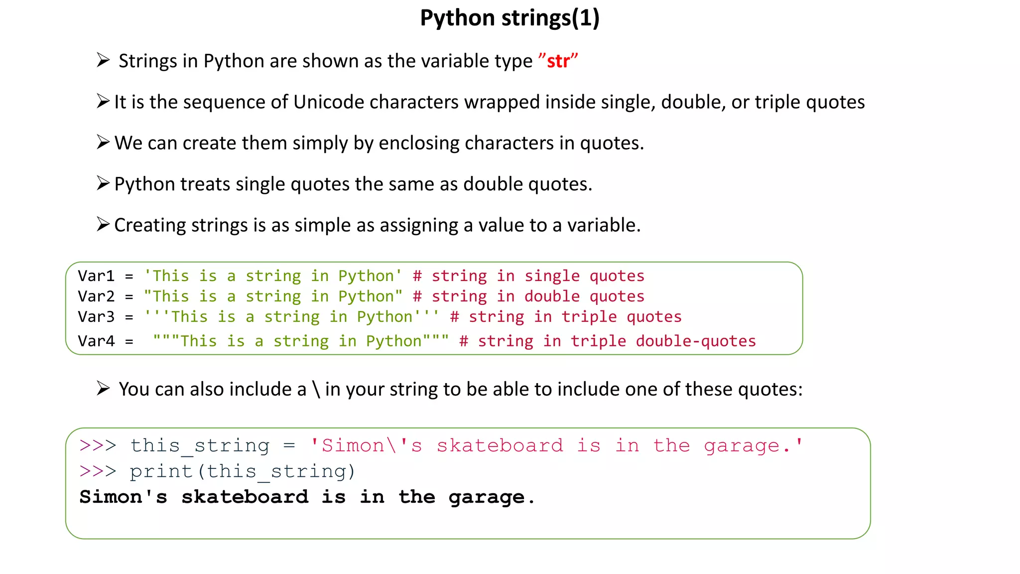 Python fundamentals | PPT