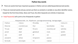 Python fundamentals | PPTX