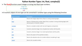 Python fundamentals | PPTX