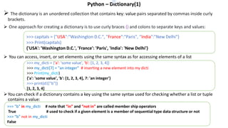 Python fundamentals | PPTX