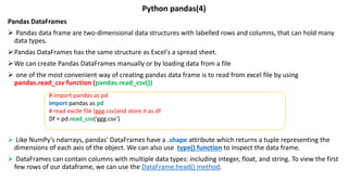 Python fundamentals | PPTX