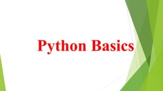 Introduction to Python programming Language | PPT