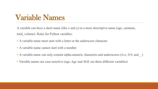 Python basics_ part1 | PDF