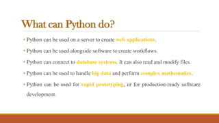 Python basics_ part1 | PDF | Programming Languages | Computing