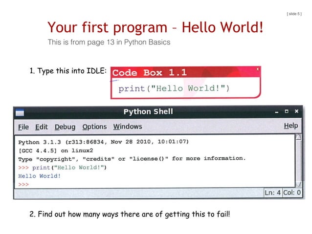 Python basics slides ch1 | PPT