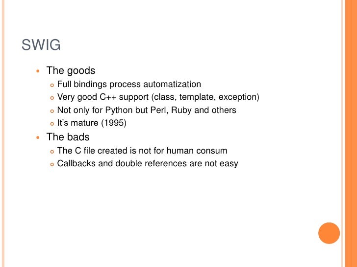 swig template python bindings overview swig template python bindings overview