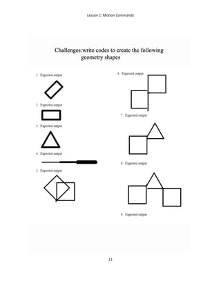 Lesson 1: Motion Commands
11
 