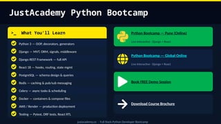 Full Stack Python Developer Bootcamp 2026 — Django, React, PostgreSQL ...